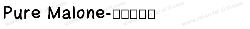 Pure Malone字体转换